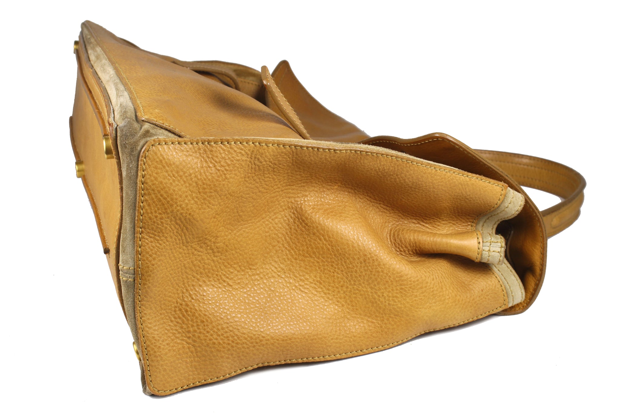 YVES SAINT LAURENT Muse Two camel leather bag – Vintage Carwen