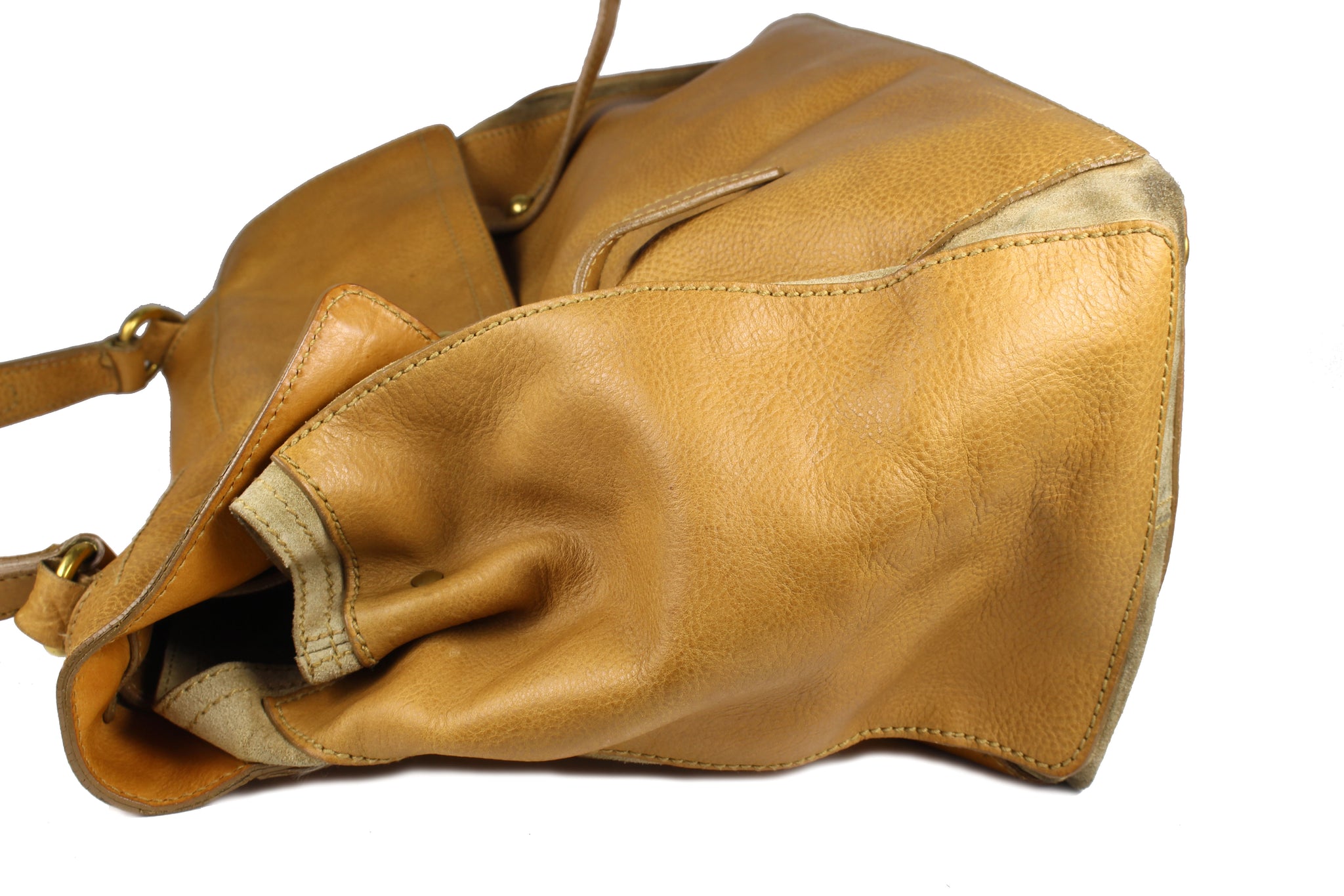 YVES SAINT LAURENT Muse Two camel leather bag – Vintage Carwen
