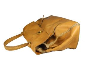 YVES SAINT LAURENT Muse Two camel leather bag