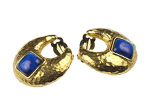 YVES SAINT LAURENT croissant cabochon earrings